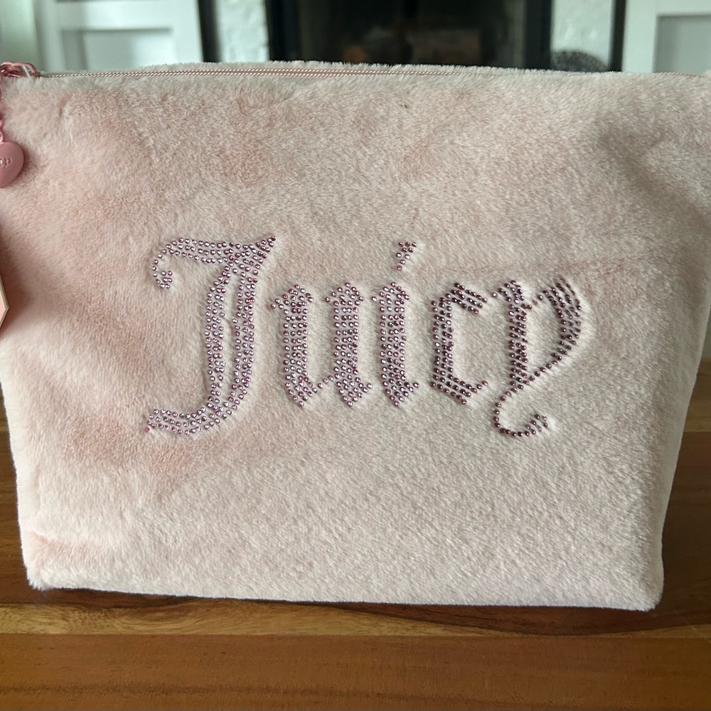 Juicy Couture Cosmetics Makeup Travel Bag with travel bottle